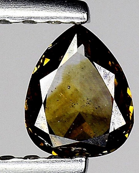 cognac red to green diamond pear cut stunning natural earth mined .25+ ct ready to set