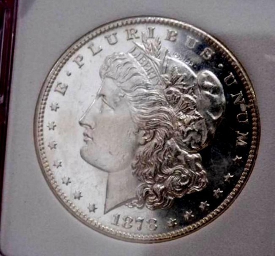 Morgan silver dollar 1878 s gem bu PL glassy mirrors rare high grade ms++++++ WOW COIN