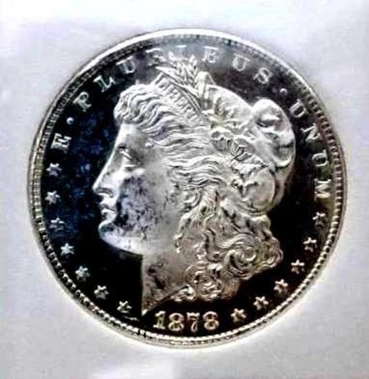 Morgan silver dollar 1878 S gem bu pl glassy mirrors cameo monster MS+++++++ Rare $$$$