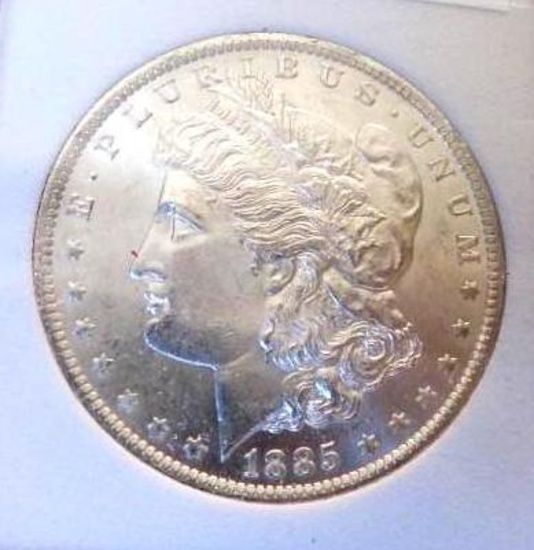 Morgan silver dollar 1885 o gem blazing luster pl beauty premium coin frm original roll