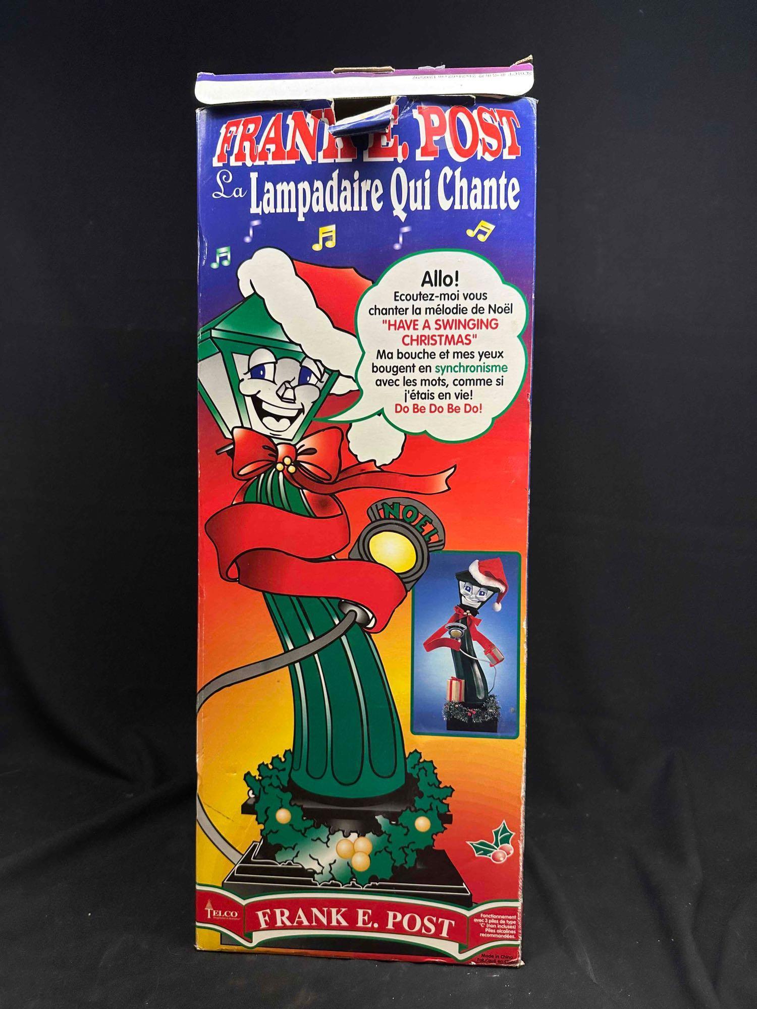 1997 TELCO Frank E. Post The Singing Lamppost Christmas Holiday newest Tested Working