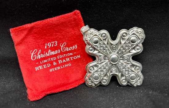 Sterling Silver Reed & Barton 1972 Christmas Ornament Over 19g