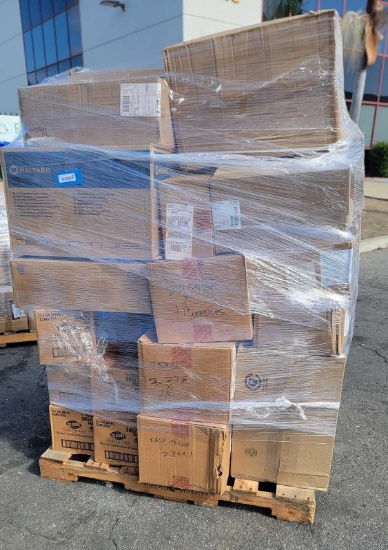 Pallet of Overstock, Dover Irrigation Trays, Clorox Bleach Wipes