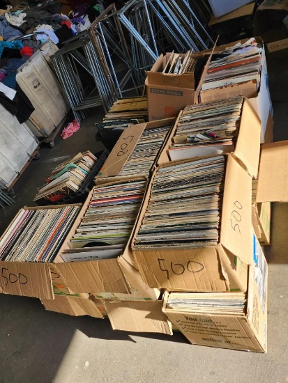 Full Pallet Records various titles genres 20+ boxes LPS records various artist estimated 2000+