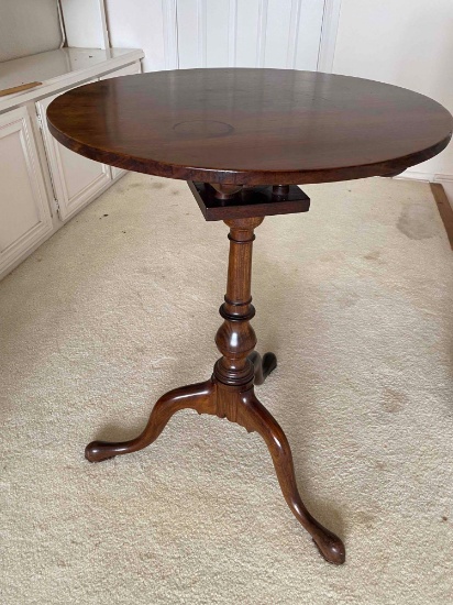 Antique round side table