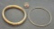 10kt gold bracelets with 10kt ring 30.0 grams