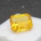 Yellow Citrine Emerald Cut gemstone