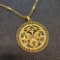 18kt GOLD Clover Medallion Pendant