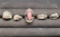 lot of 5 Silver Rings 925 Silver Beverley Hils Cat Frog Stones