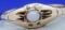 Vintage, dainty 14kt GOLD Ring with set OPAL gemstone