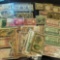 Foreign Paper Money lot Japan Canada Argentina Shanghai