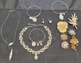 Deco Jewelry lot Pins Bracelets necklaces ring
