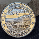 Pearl Harbor USS Arizona Memorial 40th Anniversary Silver Coin .999 fine