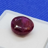 Red Ruby oval cut Gemstone 6.06ct