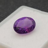 Oval cut Purple Amethyst Gemstone 2.29ct