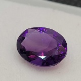 Purple Amethyst Oval Cut Gemstone 1.58ct