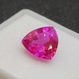4.16ct Trillion cut Pink Sapphire gemstone Beauty