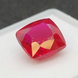 Red Ruby Cushion cut Gemstone 6.25ct