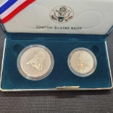1995 Civil War Battlefield Commemorative Coins 90% silver coin Proof