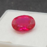 Red Ruby Oval Cut Gemstone 5.20ct
