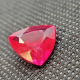 Trillion Cut Red Ruby Gemstone 6.06ct