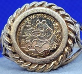 10k GOLD Panda Coin Ring