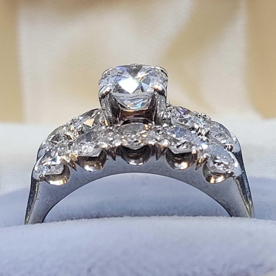 Platinum Wedding Set Ring