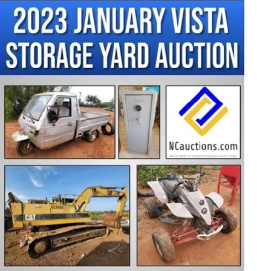 2023 January Vista Storage Yard Auction