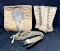 WWI US Army Haversack, WWII PAIR 1938 Spats and USMC Magazine Pouch Belt