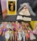 Vera Wang Barbie Las Vegas Showgirl, Large lot of assorted barbies and clothing