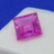 pink Sapphire Square Cut Gemstone 6.64ct
