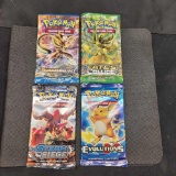 4 Packs of pokemon Cards