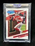 1 of 1 Custom Cut Patrick Mahomes II Football Patch Card Chiefs