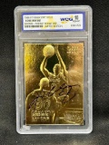 1996-98 Fleer 23kt Gold Kobe Bryant Rookie Purple Signature WCG Graded 10