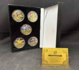 24k Gold Plated Soccer Collector Coin Set