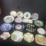 Misc. decorative plates and dinner plates etc.