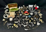 Very Fancy Costume Jewelry. Necklaces, Earrings, Bracelets, Broaches, more