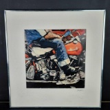 Framed photo lithograph signed Hans Hack1986