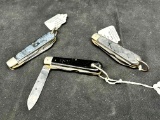 Pair Unmarked Camillus TL-29 Post 1972 U2 Army Signal Corps Knives