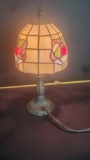 Small Tiffany style stained glass lamp