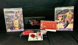 Basketball Collectibles. Michael Jordan, Magic Johnson, Worthy. Photos, Santa Jersey card more