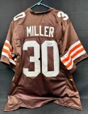 Cleo Miller Browns/chiefs Rb Signed Autographed Jersey With Five Star Grading Certification