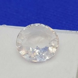 White Sapphire Round cut Gemstone 7.37ct