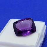 Purple Amethyst Emerald cut gemstone 9.96ct