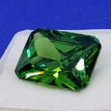 Green Emerald cut Emerald gemstone 18.98ct