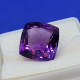 Purple Amethyst cusion cut Gemstone 7.17ct