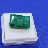 Emerald Cut Deep Green Emerald gemstone 14.89ct