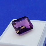 Square cushion cut Purple Sapphire gemstone