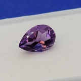 pear cut Purple Amethyst Gemstone 1.31ct
