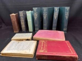 Bin of Antique Books Early 1900s, American History, Delphian Course, more